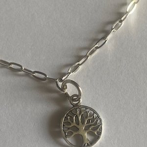 Solid silver pendant - tree of life -