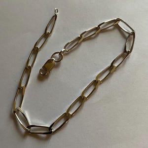 Solid silver bracelet