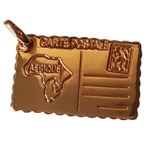 Gold-plated pendant - Africa -