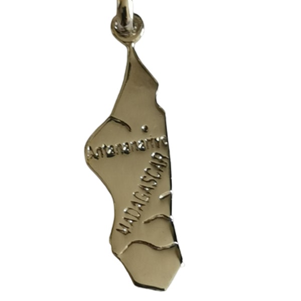 Pendentif en argent massif - Madagascar-