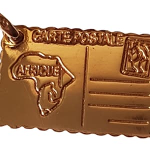Gold-plated pendant - Africa -