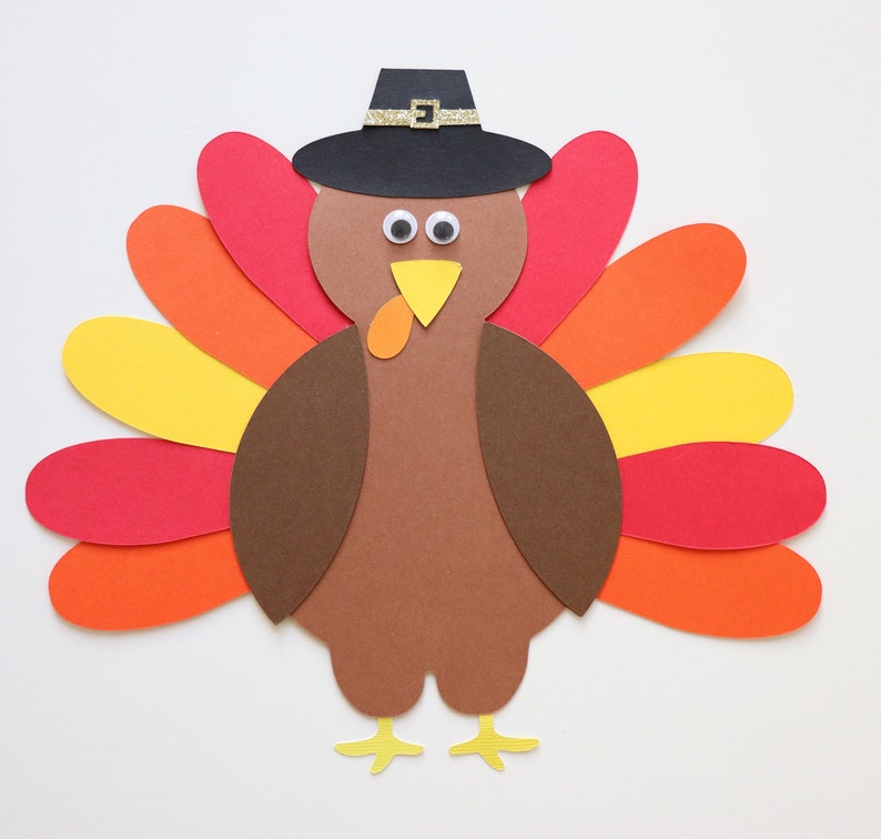 Turkey Craft Kit Thanksgiving Craft Activity Kids DIY Kids Etsy