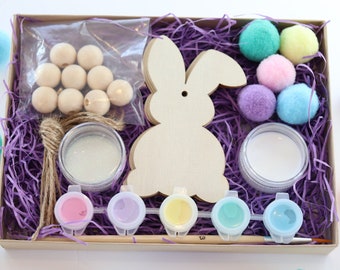 Easter craft kit, DIY Easter painting kit, Easter activity in a box, Kids Easter craft, Easter craft for kids
