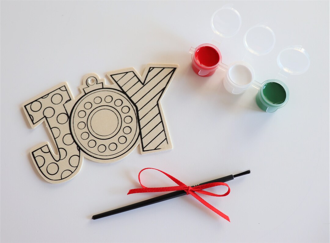 Paint Your Own Ornament Kit Christmas Ornament Painting Kit Etsy
