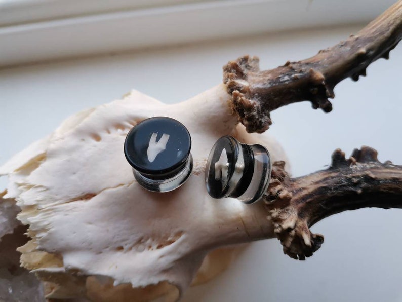 16mm Ear Tunnels. Bone Ear Plugs. Bone Accessories. Resin Etsy UK