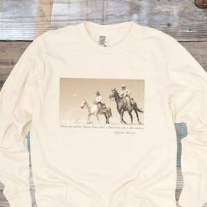 Lonesome Dove, Gus, Woodrow, Western, Cowboy, Salvaje Oeste, Texas Ranger, Saloon, Outlaw, Camiseta de algodón de manga larga y color cómodo