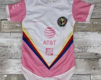 Club America Baby Jersey Baby Soccer Jersey Bodysuit Baby One-Piece