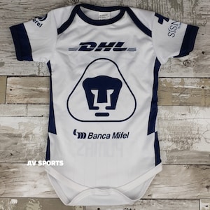 Pumas (UNAM) Baby Jersey, Jersey, Liga MX, Body de bebé, Pumas Jersey