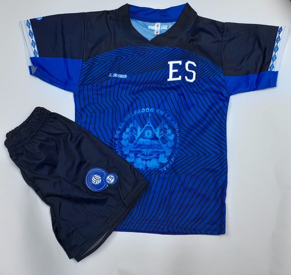 El Salvador Soccer Jersey Playera de Niño El Salvador Etsy