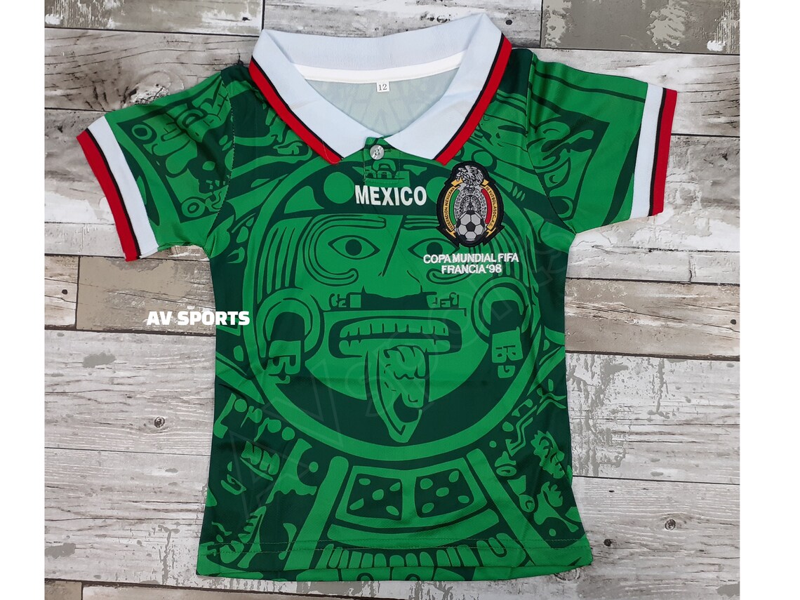 Mexico 98 Kids Set Kids Soccer Jersey Uniform Soccer Liga - Etsy