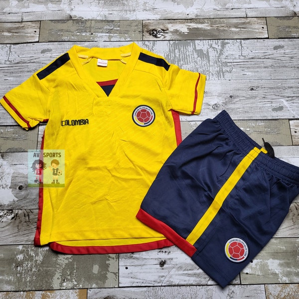 Jersey Colombia for kids, Soccer Jersey, Include jersey and Shorts