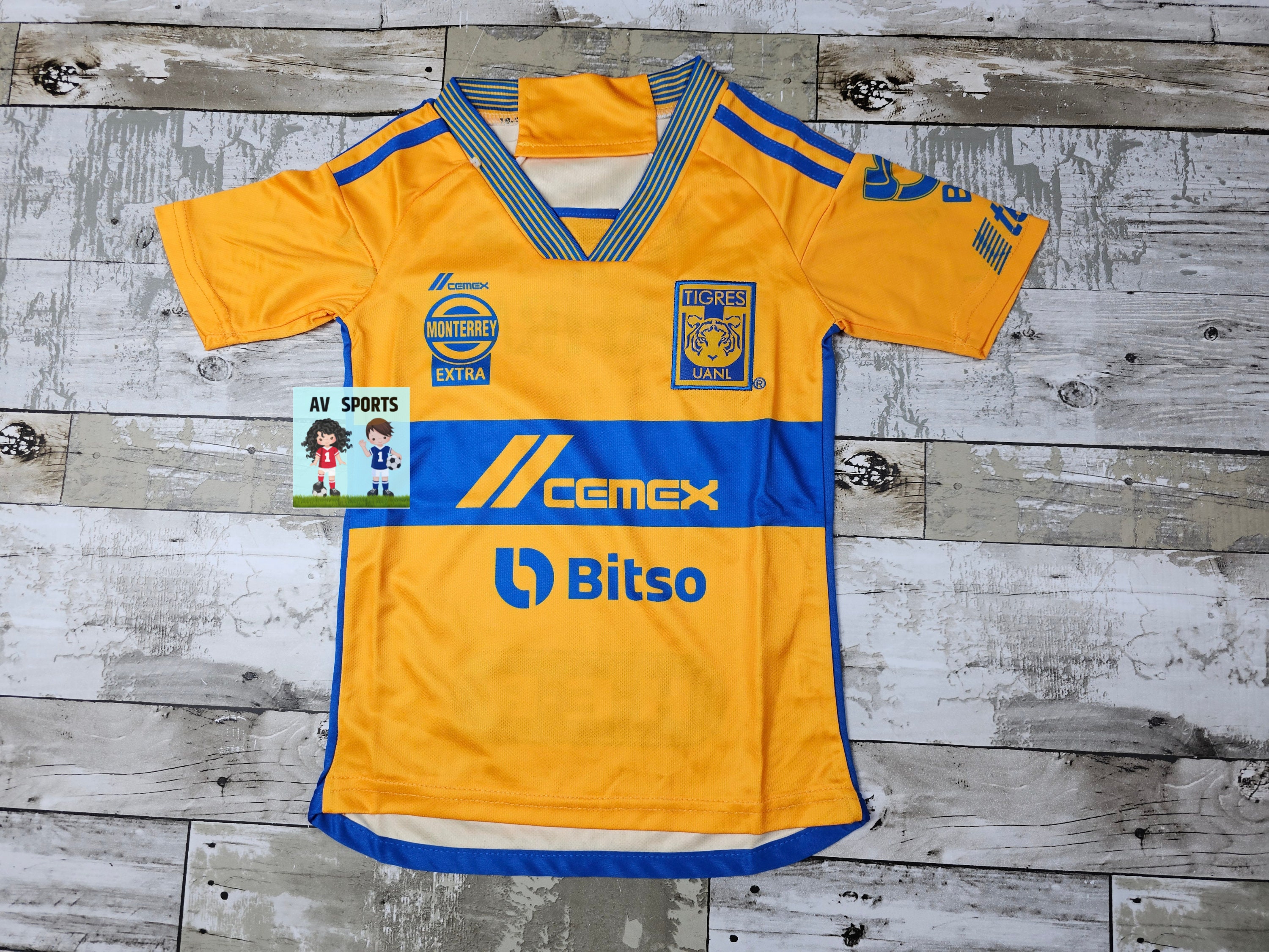激レアTigers Vネックユニフォーム　キッズ Tigres Kids Soccer Jersey and Shorts Set - 100% Polyester - Etsy