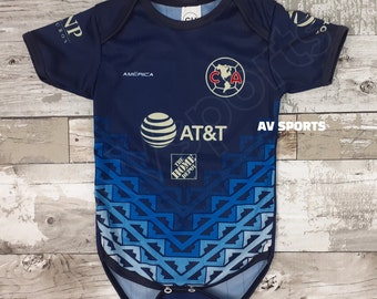 Club America Baby Jersey 2021/2022 , Mexico Soccer Jersey for Baby, Liga MX, Body de bebé,