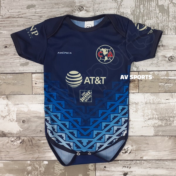 Club America Baby Jersey 2021/2022 , Mexico Soccer Jersey for Baby, Liga MX, Body de bebé,