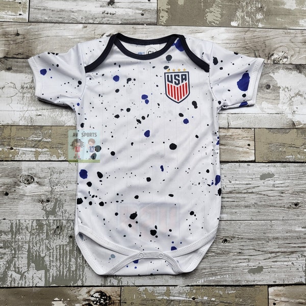 USA Baby Jersey, camiseta de fútbol, USA Body de bebé, Baby Jersey