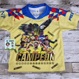 America Kids Jersey CAMPEON, Soccer Jersey, Liga MX, Playera de Niño, America CAMPEON  Jersey
