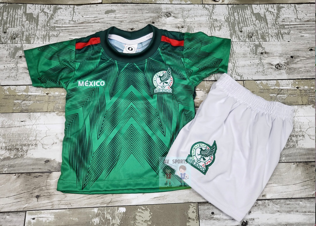 Buy Mexico Kids Soccer Jersey Set, Playera De Niño Y Shorts Online in India 