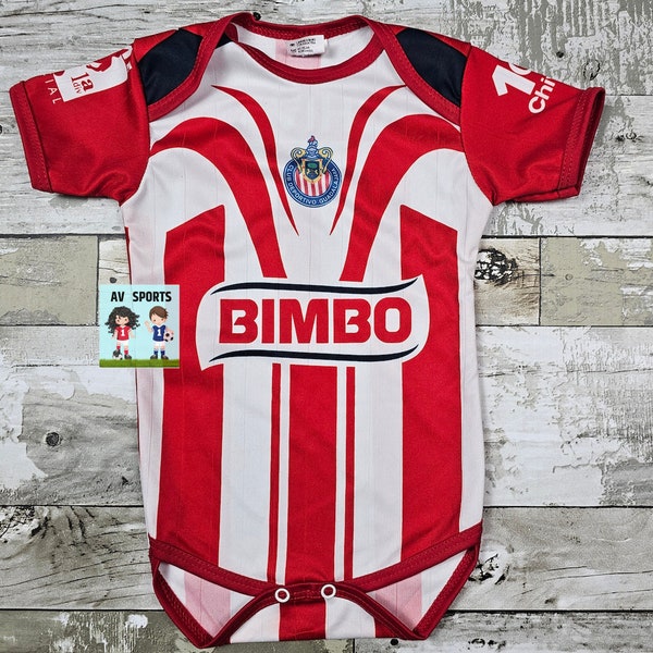 chivas Retro, Baby Soccer Jersey, chivas Baby Jersey, Liga MX, Body de bebé,