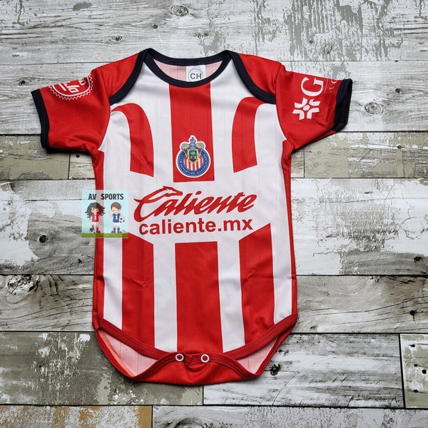 Chivas de Guadalajara Baby Jersey, Jersey, Liga MX, Body de bebé,  Chivas Jersey