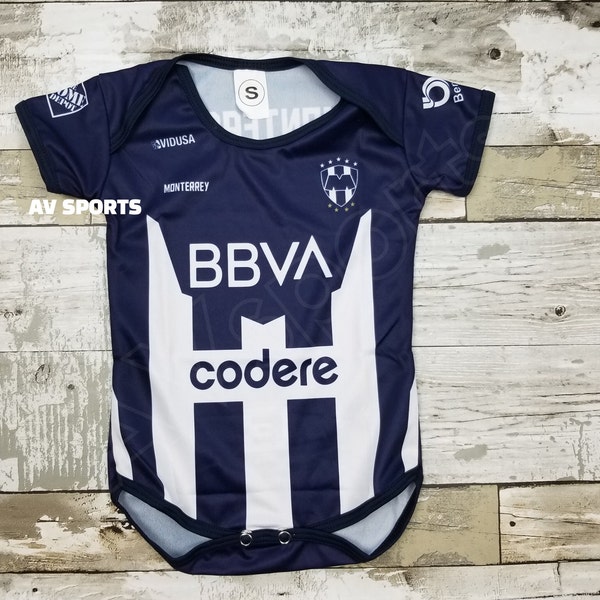 Monterrey Baby Jersey 2021/2022, Jersey, Liga MX, Body de bebé, Monterrey Jersey