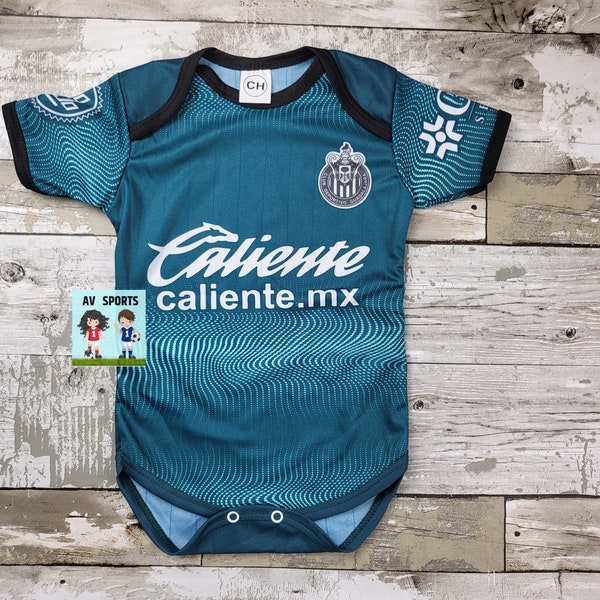 Chivas de Guadalajara Baby Jersey, Jersey, Liga MX, Body de bebé,  Chivas Jersey