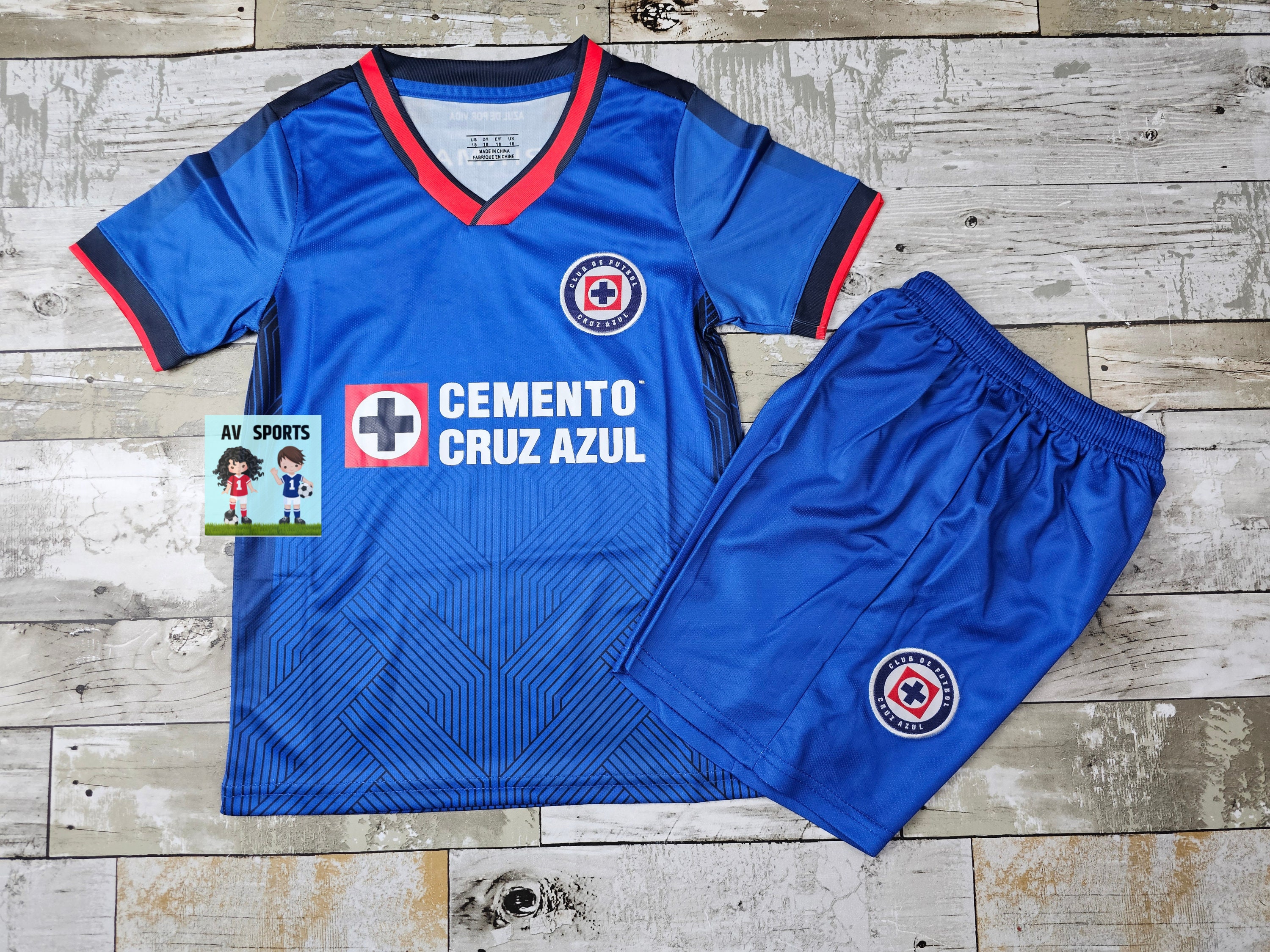 Playera Original Uniforme Playeras De Cruz Azul Para Niños Cruz