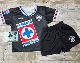Cruz Azul Kids Soccer Jersey & Shorts Set