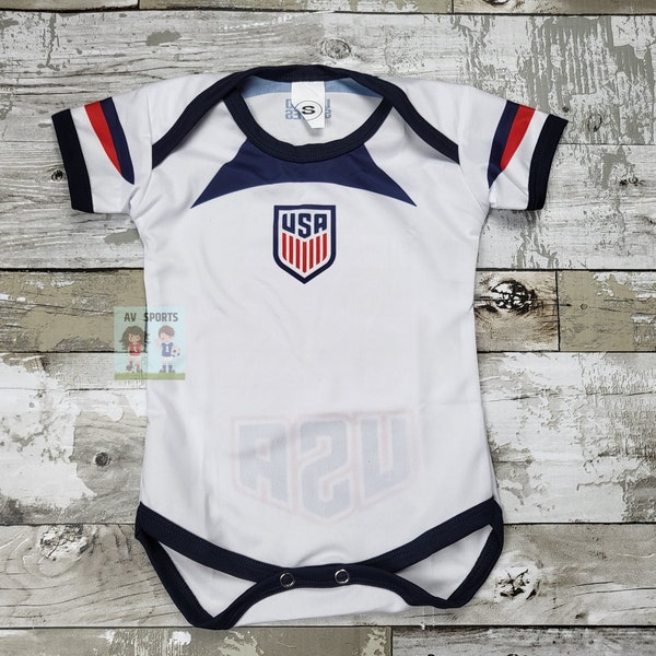 USA Baby Jersey, camiseta de fútbol, USA Body de bebé, Baby Jersey