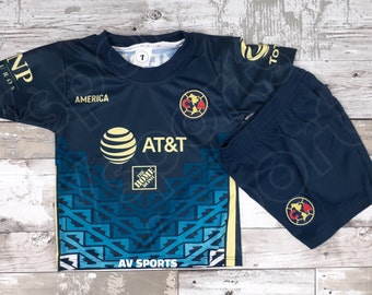 Camiseta América Kids 2021/2022, Camiseta de Futbol, Liga MX, Playera de Niño, Camiseta América