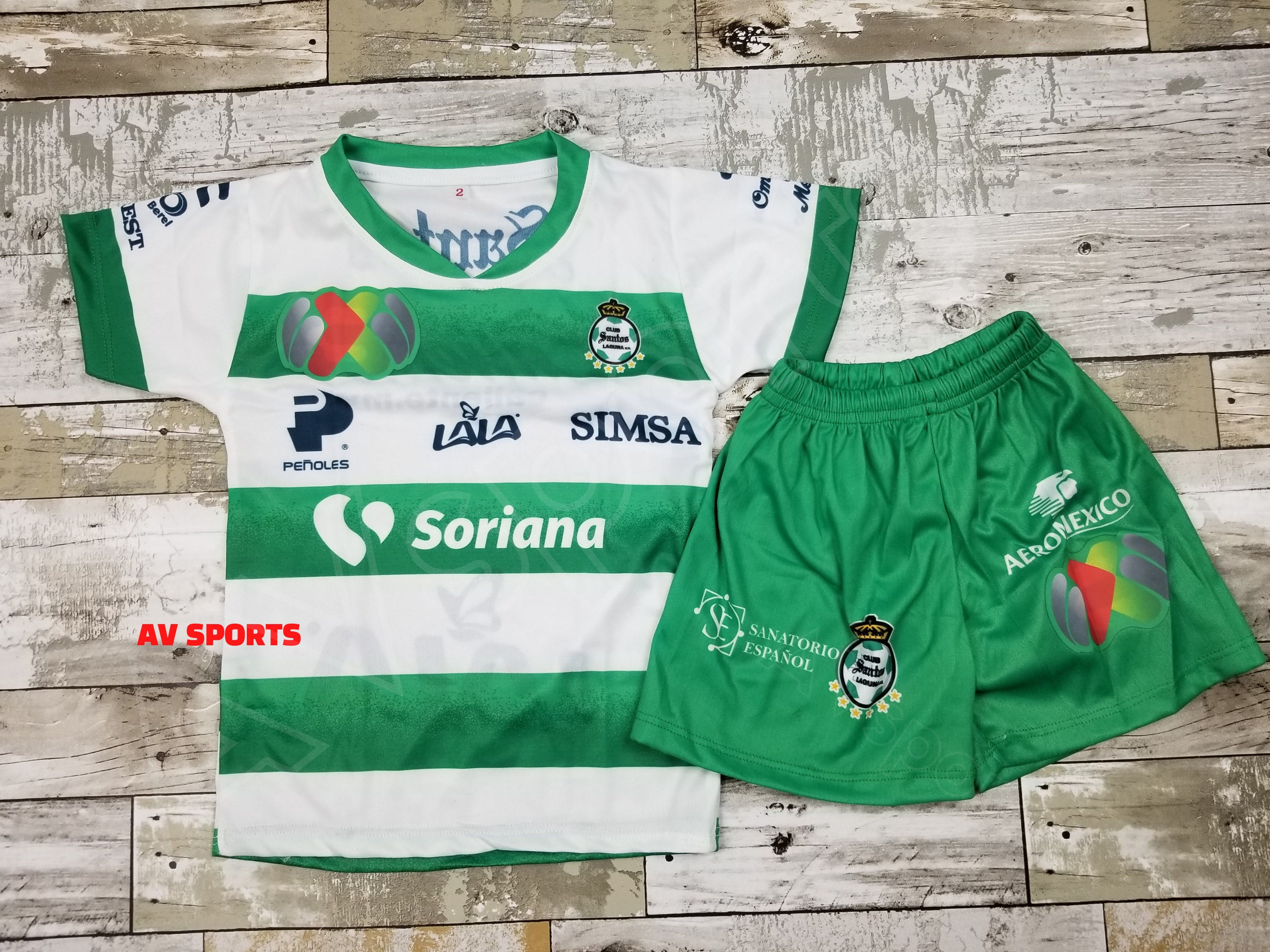 Atlas 2022/2023, Soccer Jersey, Playera De Niño Con Shorts Incluidos,  Uniforme Del Atlas. 