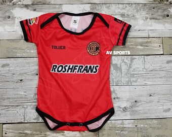 Toluca Diablos Rojos baby soccer jersey futbol mexico Liga Mx pañalero bebe