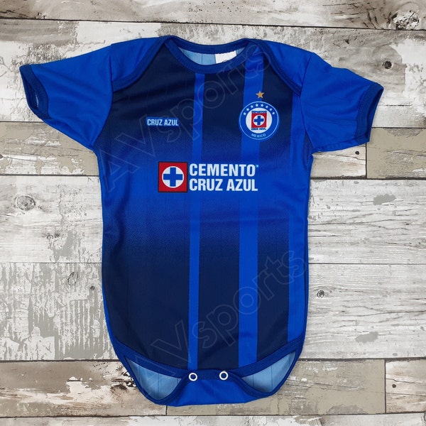 Cruz Azul  Baby  Jersey 2021-2022, Liga MX, Body de bebé,  Cruz Azul Jersey