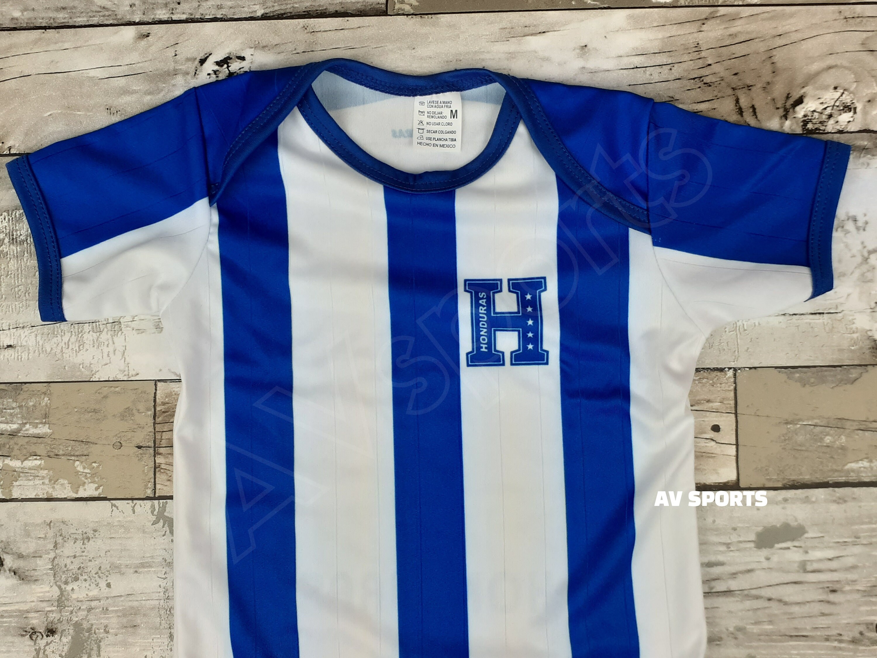 Body Bébé Football Maillot Honduras personnalisé avec prénom et numéro au dos 