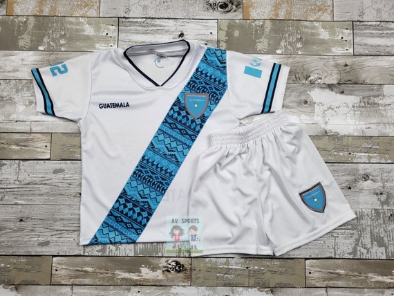 Custom Guatemala Soccer Jersey - Adult X-Large Columbia Blue & White, Personalized Name & Number
