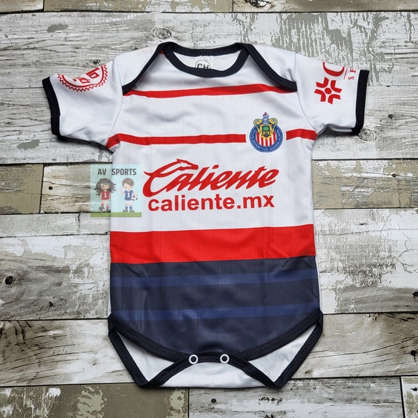 Chivas de Guadalajara Baby Jersey, Jersey, Liga MX, Body de bebé,  Chivas Jersey