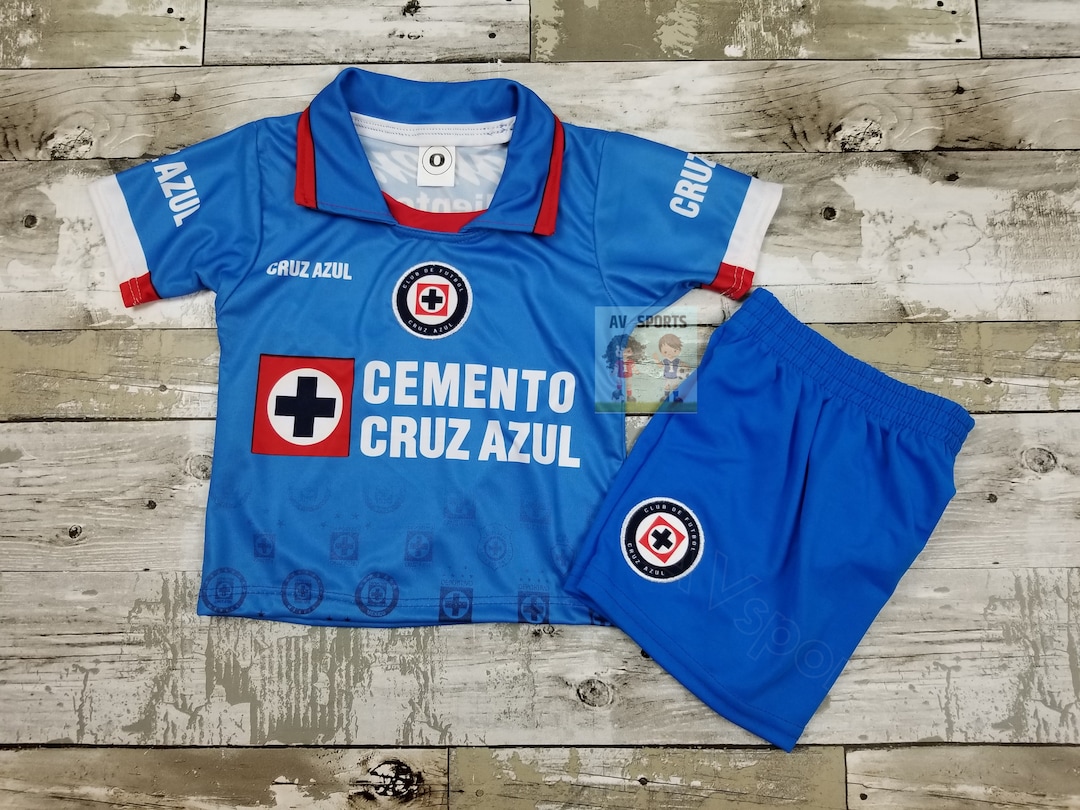 Cruz Azul Kids Soccer Jersey & Shorts Set - Etsy