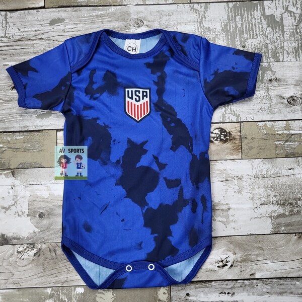 USA Baby Jersey, camiseta de fútbol, USA Body de bebé, Baby Jersey