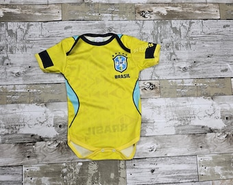 Brasil Home Baby Jersey, Color yellow/ green
