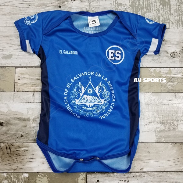 Camiseta El Salvador Bebé 2020/2021,Seleccion , Body de bebé, Camiseta Salvador