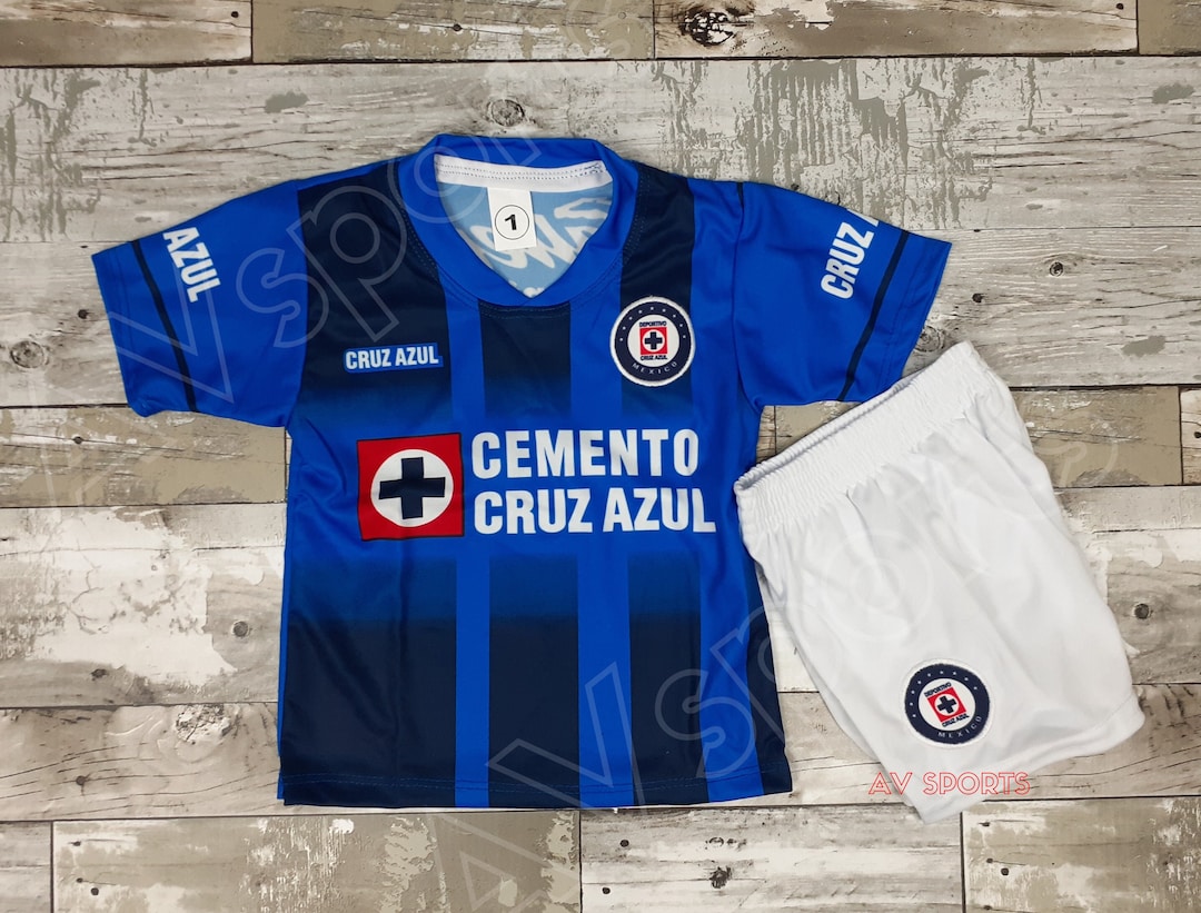 Cruz Azul Kids Soccer Jersey & Shorts Set - Etsy