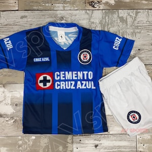 Cruz Azul Kids Jersey 2021-2022, Soccer Jersey, Liga MX, Playera de Niño, Cruz Azul jersey