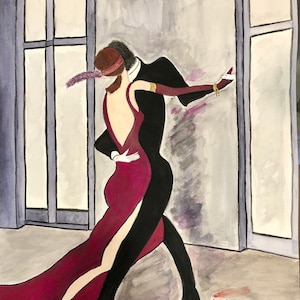 8 NOTECARD Gift Set! UNIQUE & BEAUTIFUL! Set of 8, Original Watercolors w/Art Deco Theme on the cover. Blank inside. Envelopes included.