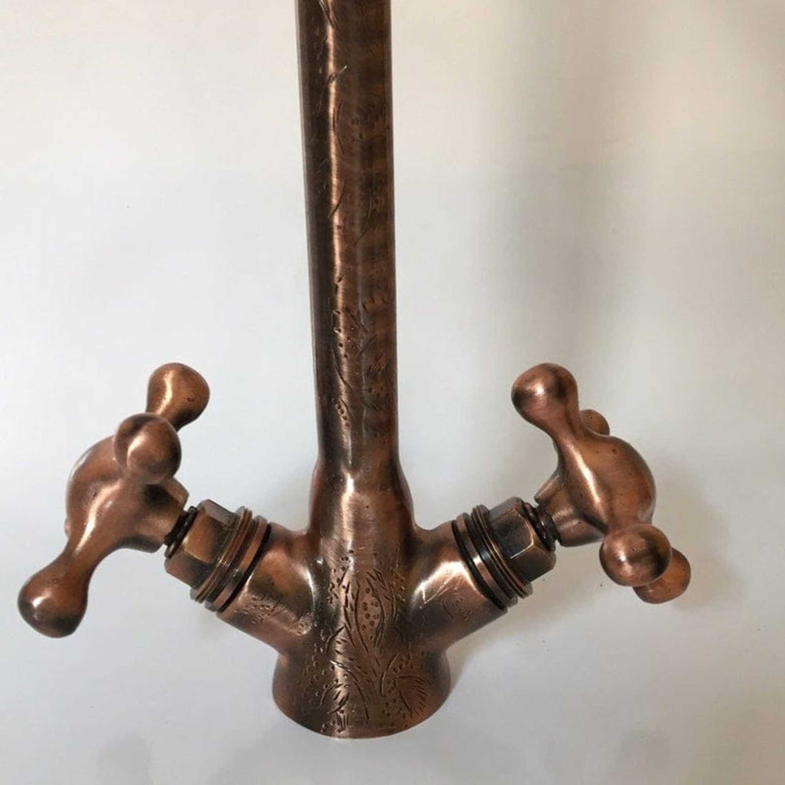 Unlacquered Brass Wall Mounted Bathroom Sink Faucet Vintage Etsy