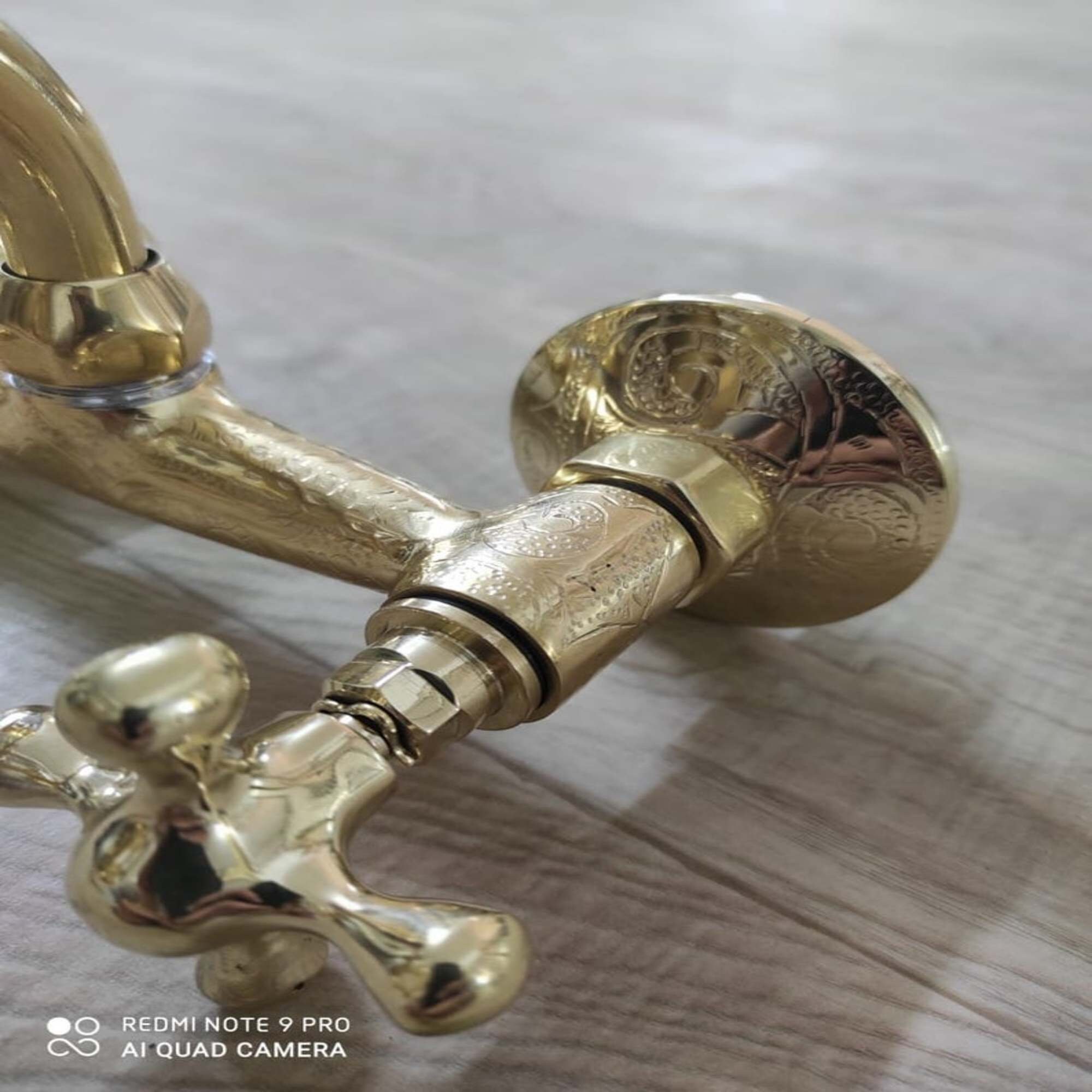 Brass Wall Mount Bath Faucet Unlacquered Bathroom Faucet Etsy