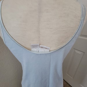 Mycket sällsynt vintage Cherokee Brand Icy Blue stickad chemise med spetskant från 1990-talet bild 8
