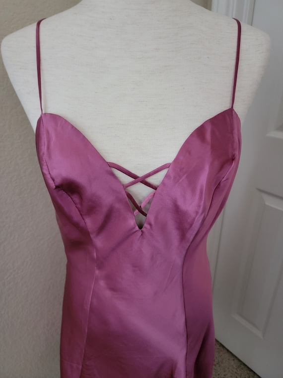 Rare Vintage 1980's Victoria's Secret Raspberry Silk … - Gem