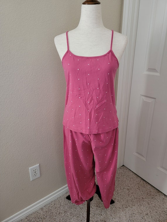 Rare 1990s Nautica Deep Pink Star/Floral Embroider