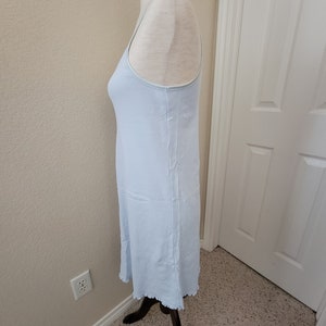Mycket sällsynt vintage Cherokee Brand Icy Blue stickad chemise med spetskant från 1990-talet bild 5