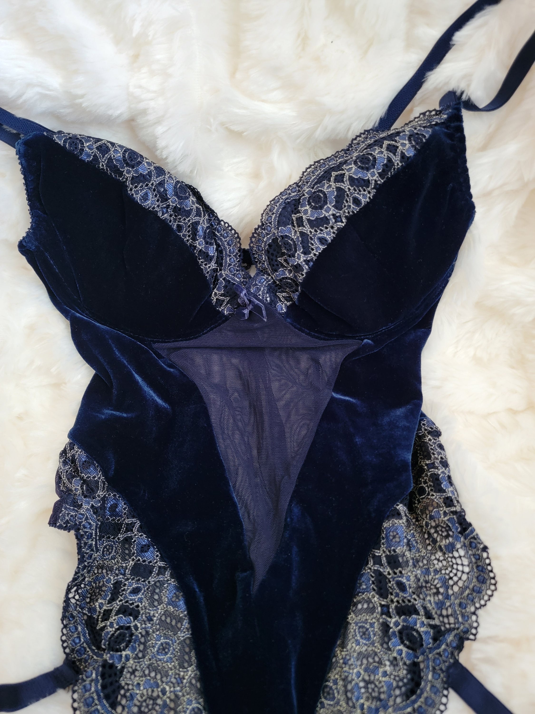 Lingerie bodysuit velvet Italia