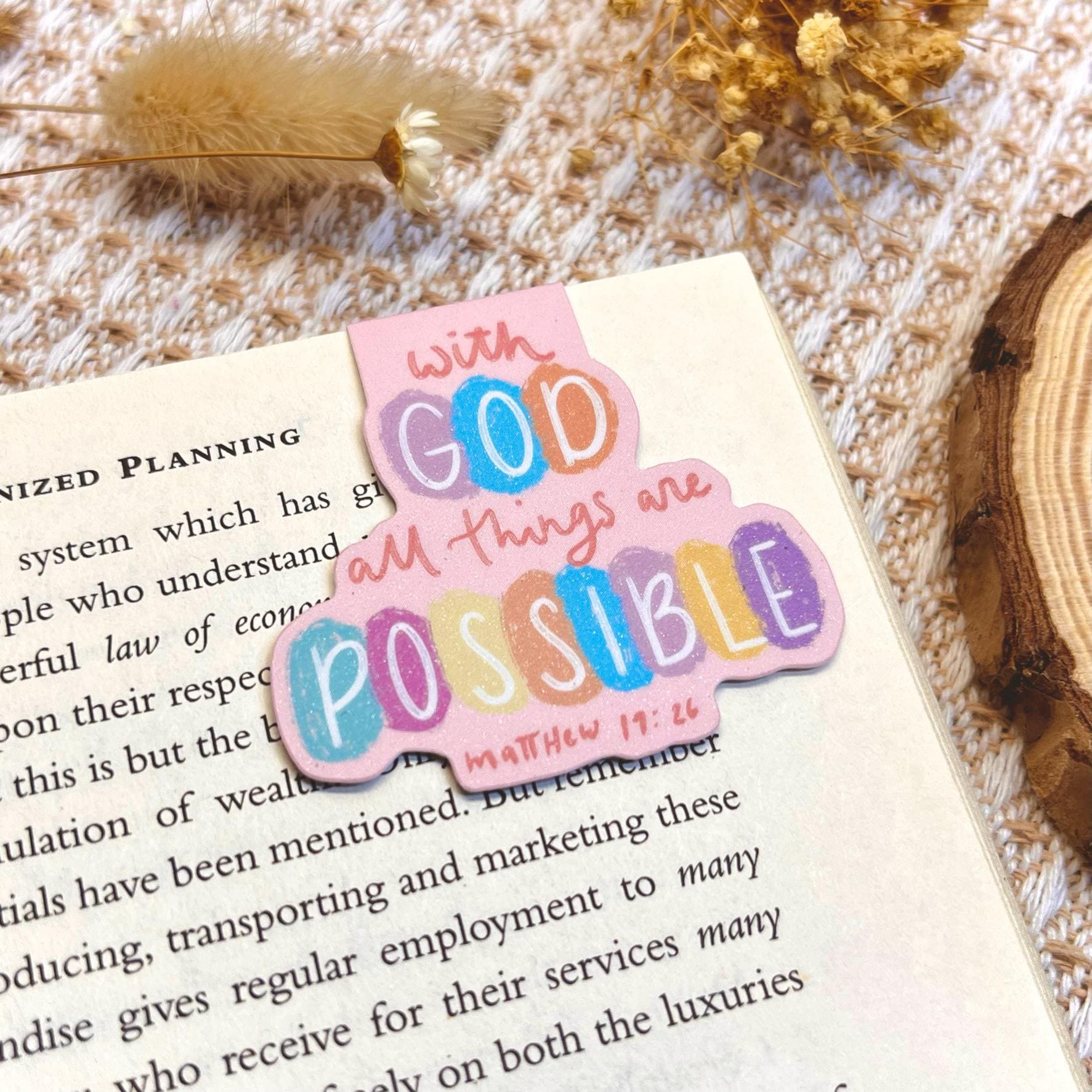 Bible Verse Magnetic Bookmark Christian Gift Faith Quotes Bookmark Aesthetic Book Lovers Gift for Readers Cute Bookmark Clip on Bookmark